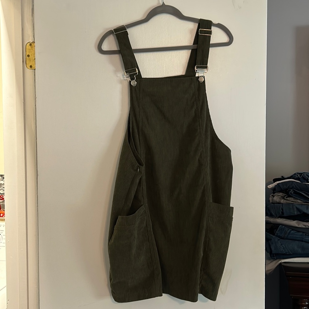 Shein Curve Army Green skirt overalls